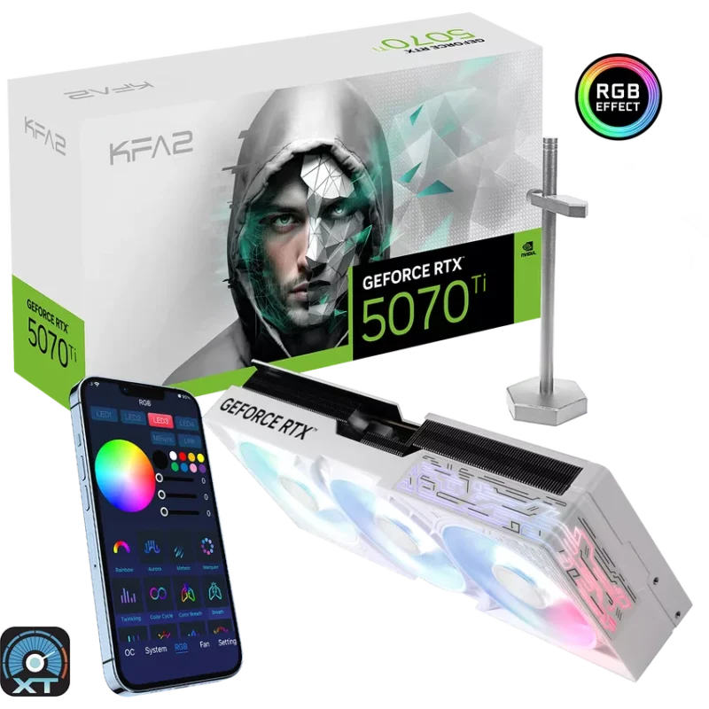 KFA2 GeForce RTX 5070 Ti 1-Click OC White